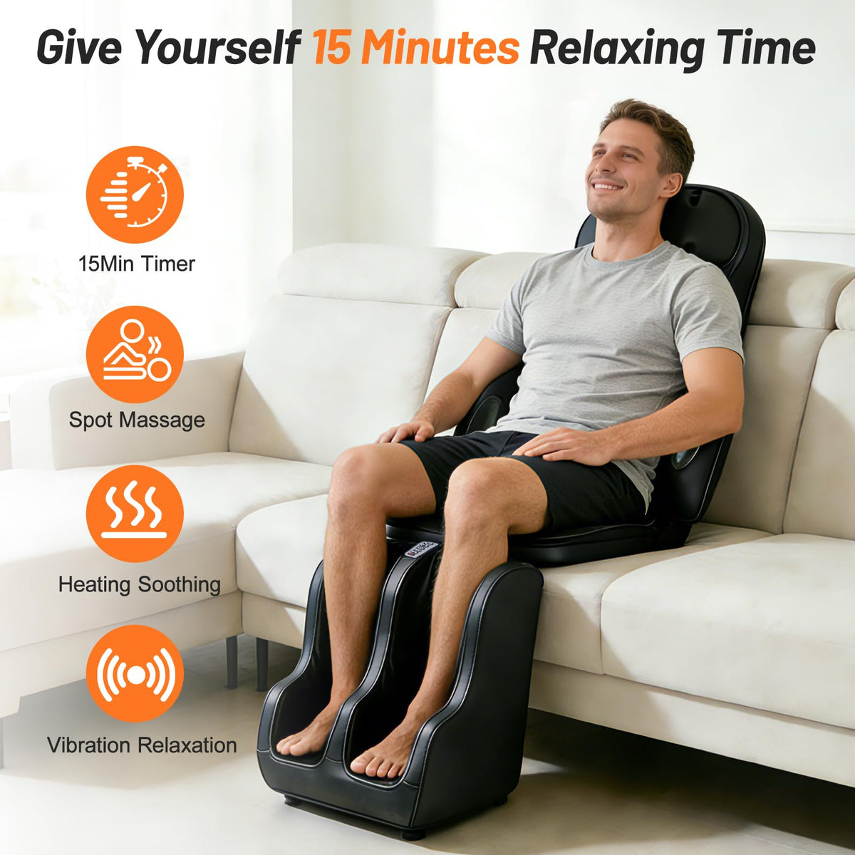 Full Body Massage Chair Pad with Neck Back Foot Shiatsu M297