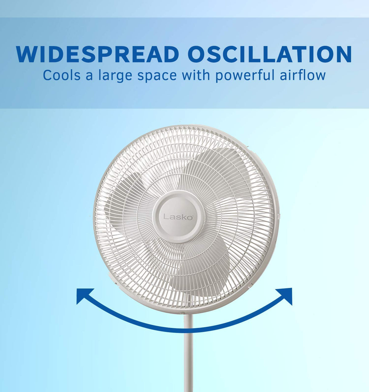 White 16 Inch and Black 18 Inch Oscillating Pedestal Stand Fans B371