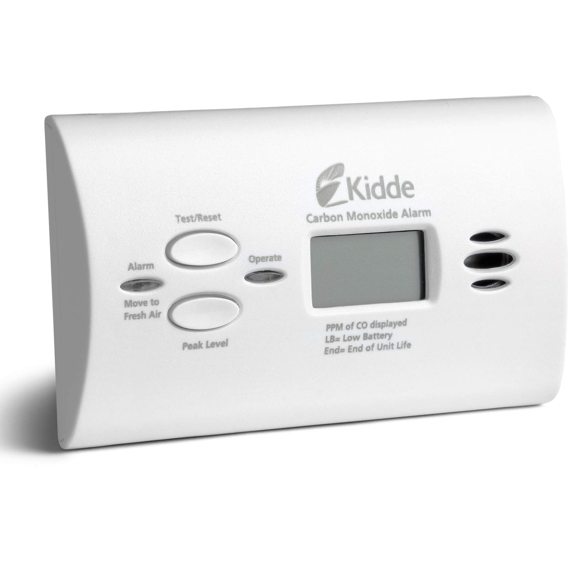 Carbon Monoxide Detector, AA Battery Powered CO Alarm O50641