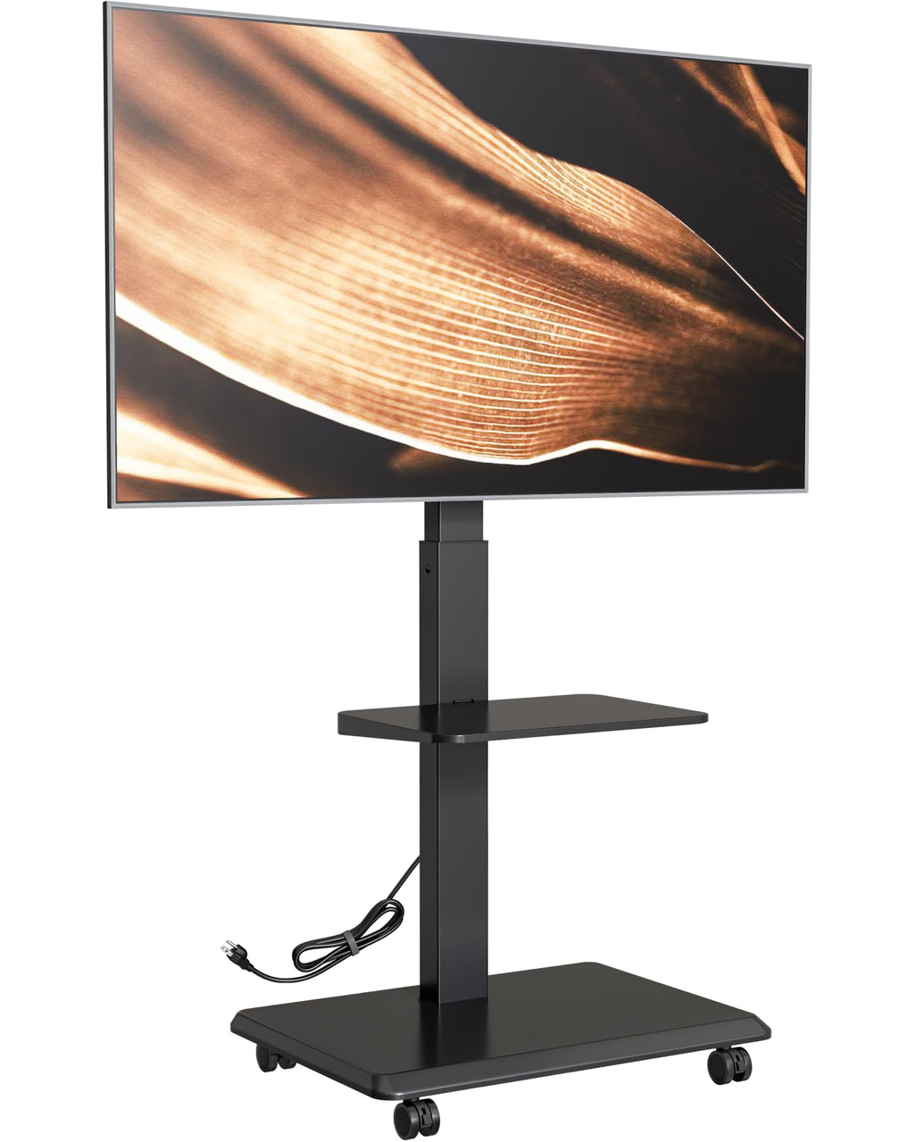 Rolling TV Stand with Power Outlet for 32-75 inch TVs G2203