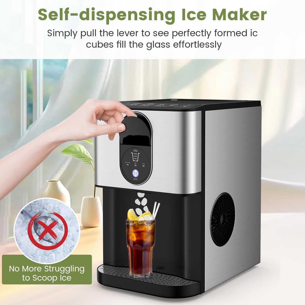 Self Dispensing Nugget Ice Maker Countertop 56Lbs/24H F28092