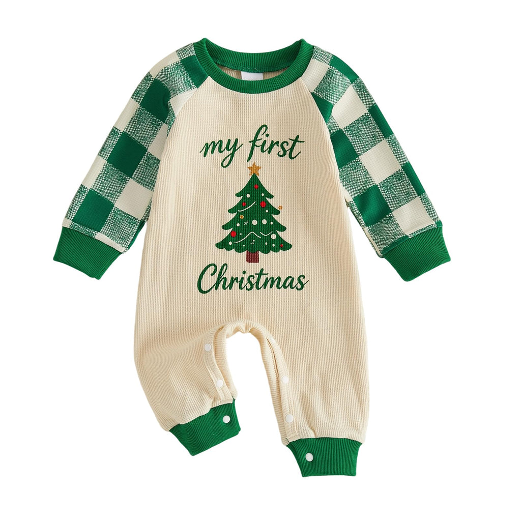 Newborn Baby Boy Fall Winter Romper Jumpsuit V2659