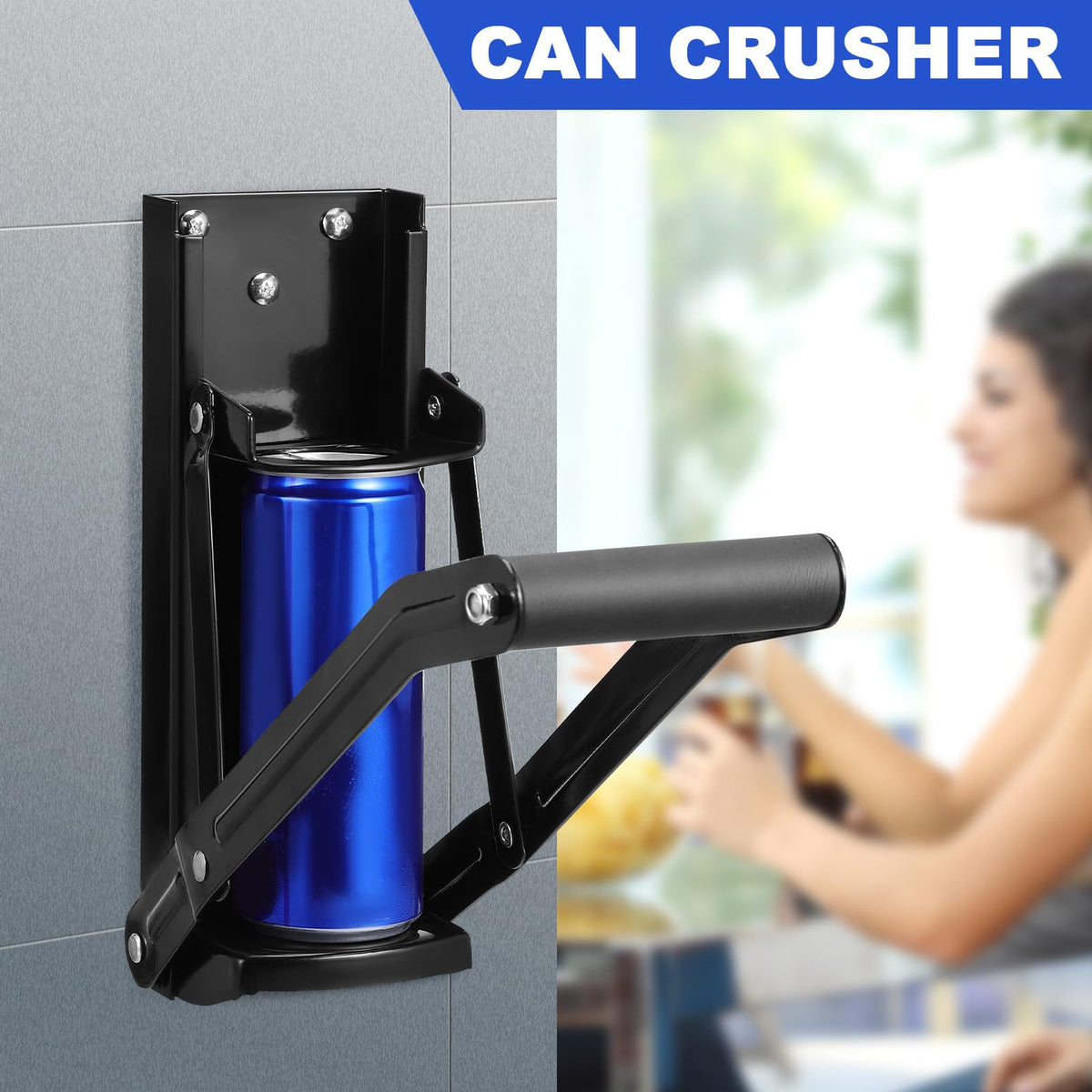 Stainless Steel Wall Mounted Can Crusher E989
