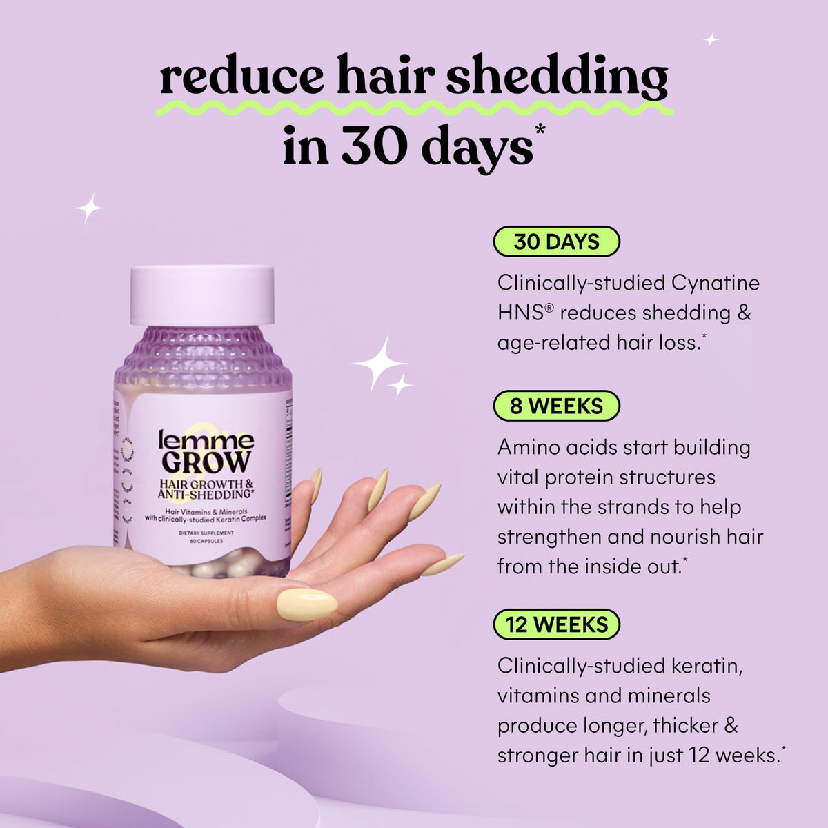 Hair Growth Capsules 30-Day Supply J2694