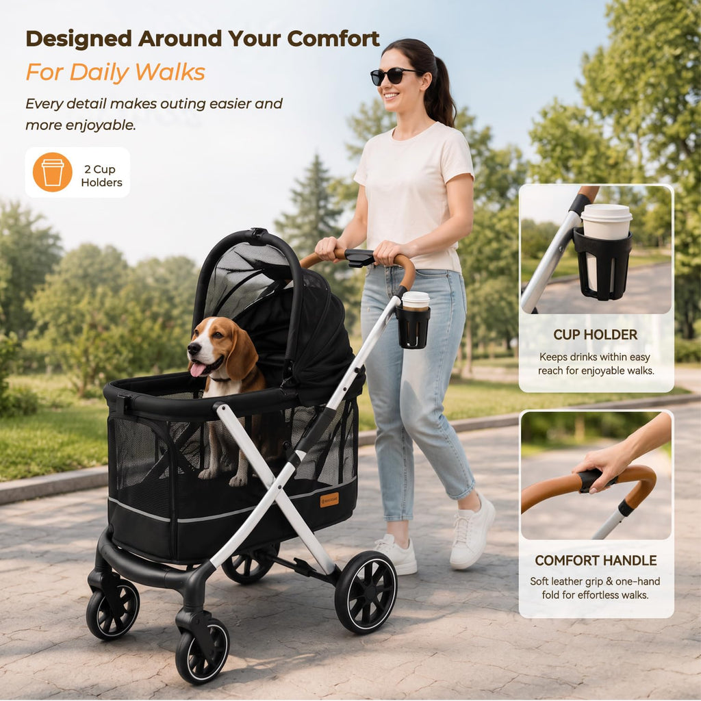 Lightweight Aluminum Dog Stroller J2149