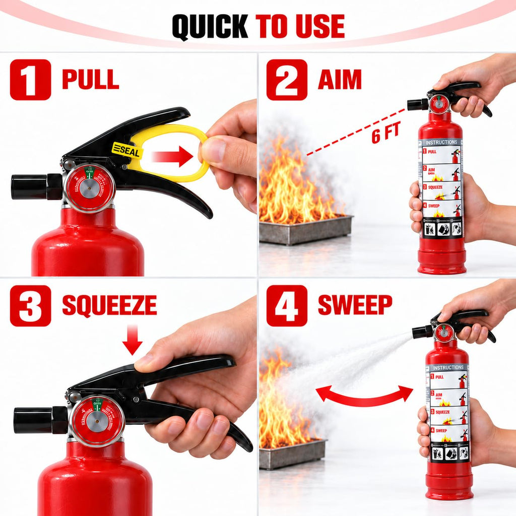 2.5 lb ABC Dry Chemical Fire Extinguishers 1-Pack J642714