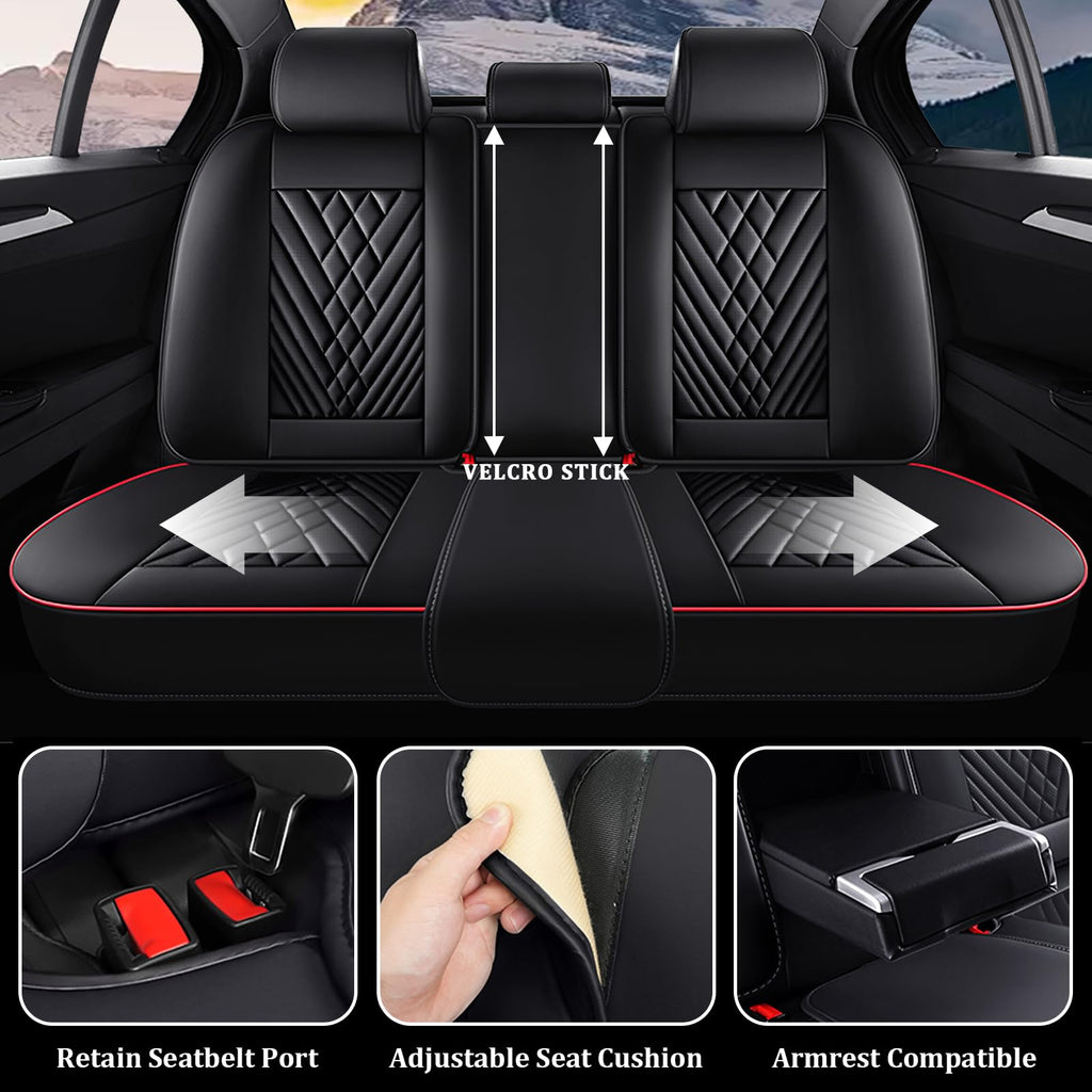 Waterproof Nappa Leather Full Set Car Seat Covers O97788