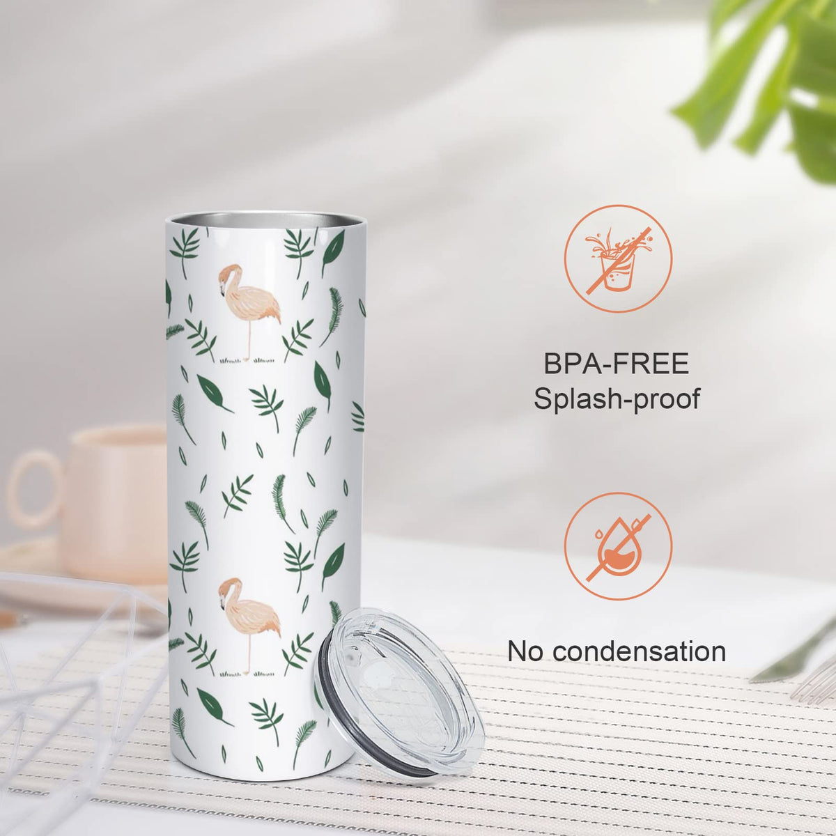 10 Pack 20 OZ Stainless Steel Insulated Tumblers with Straw L6679