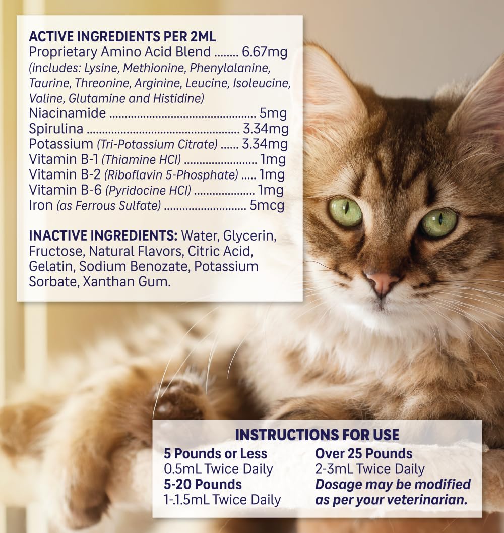 Liquid Pet Supplement with Vitamin B Complex & Iron 2 fl oz D3907