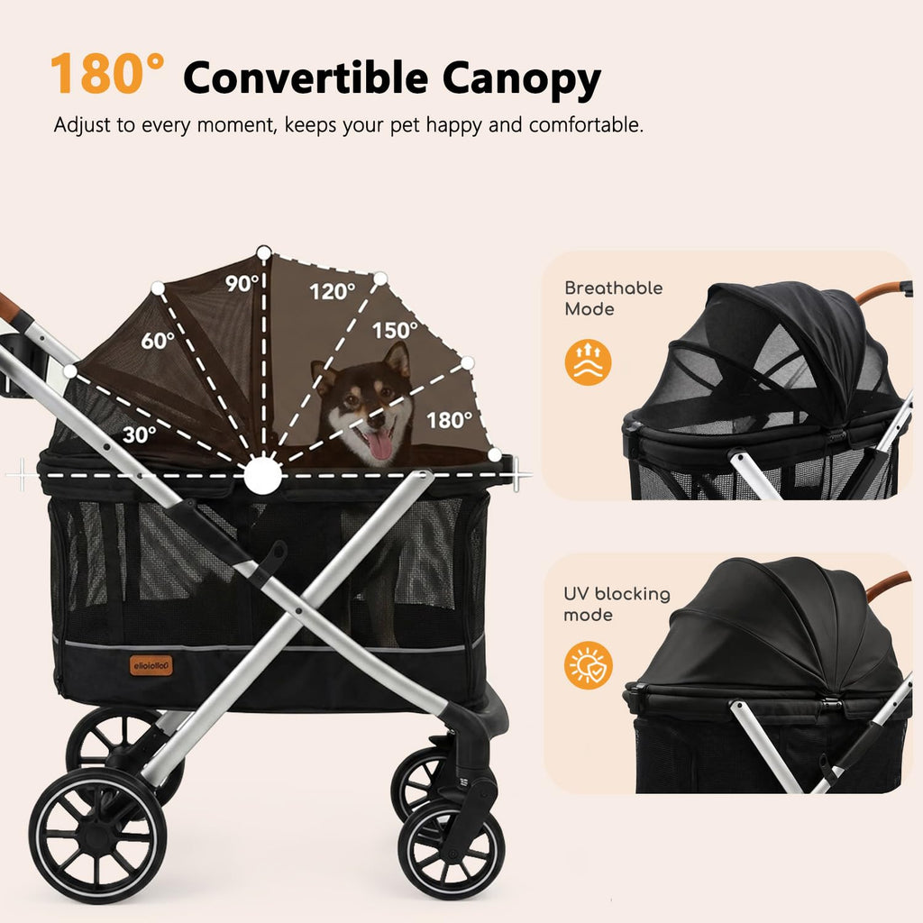 Lightweight Aluminum Dog Stroller J2149