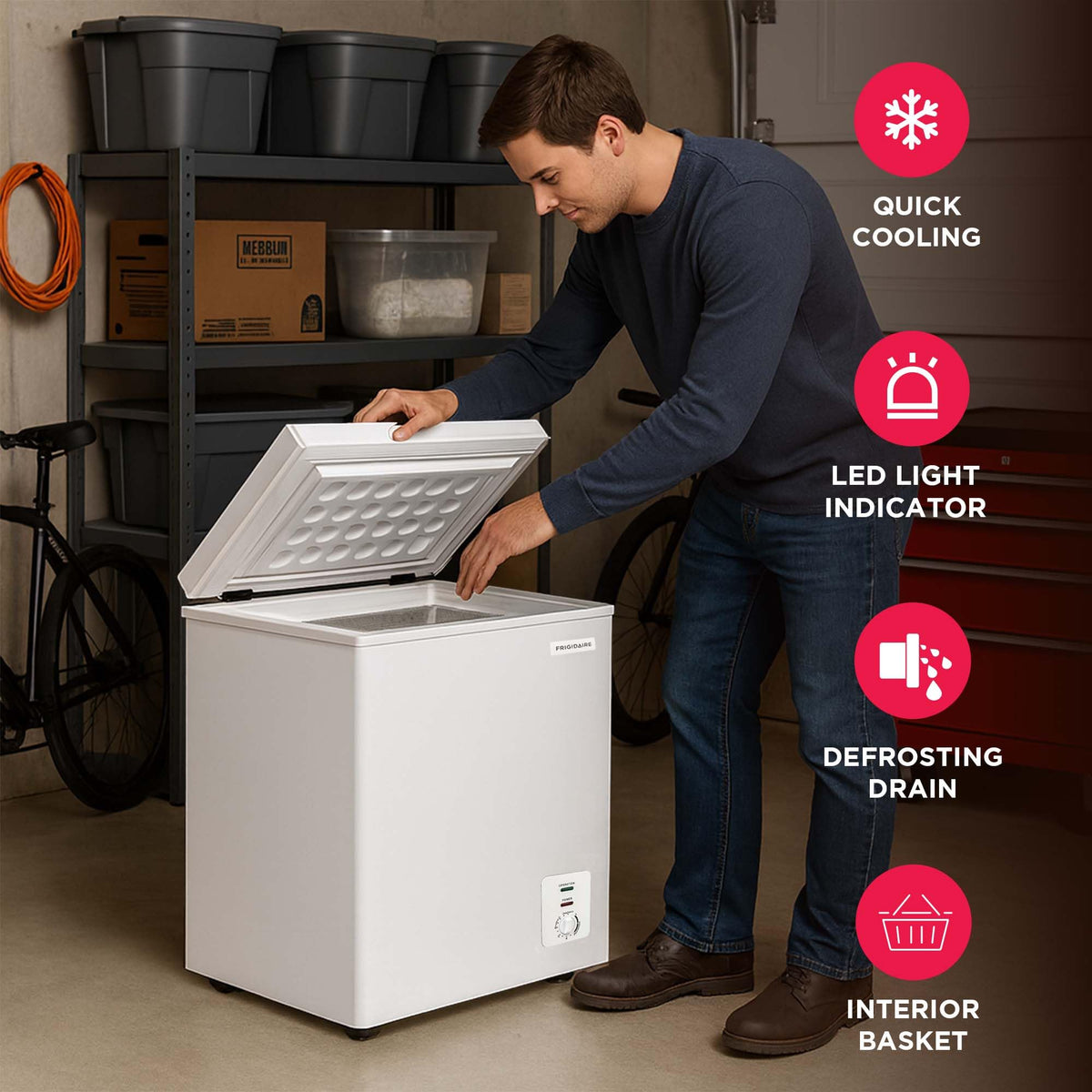 2.0 Cu. Ft. Chest Freezer with Wire Basket F71451