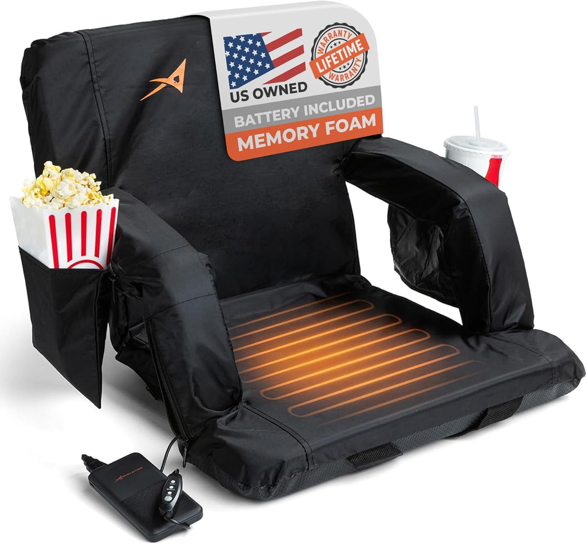 Heated Stadium Seats for Bleachers with Back Support H6158