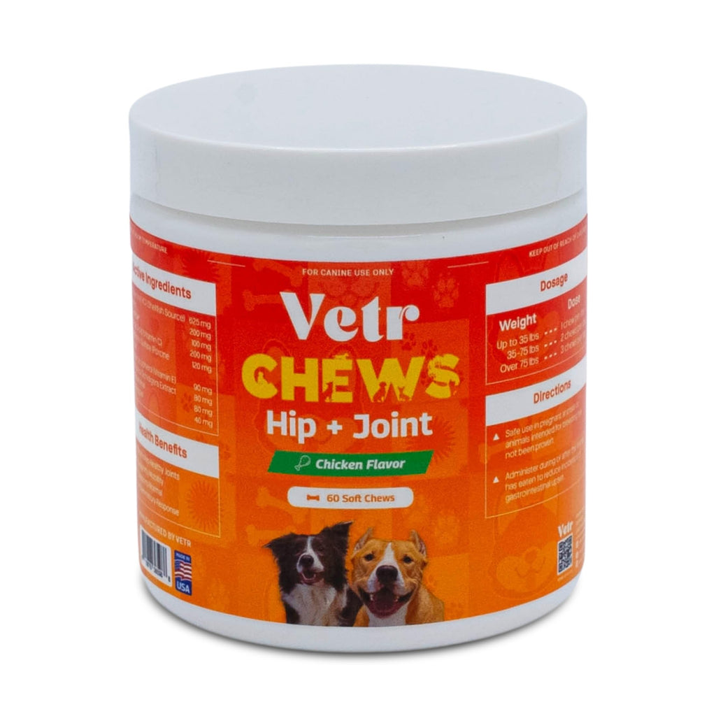 Chicken Flavored Hip and Joint Chews for Dogs, 60 Chewable Tablets R229