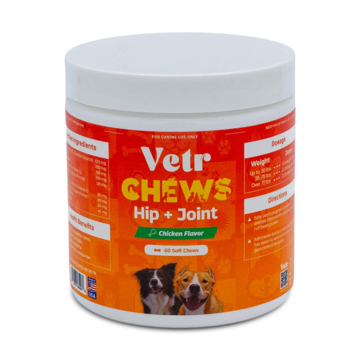 Chicken Flavored Hip and Joint Chews for Dogs, 60 Chewable Tablets R229
