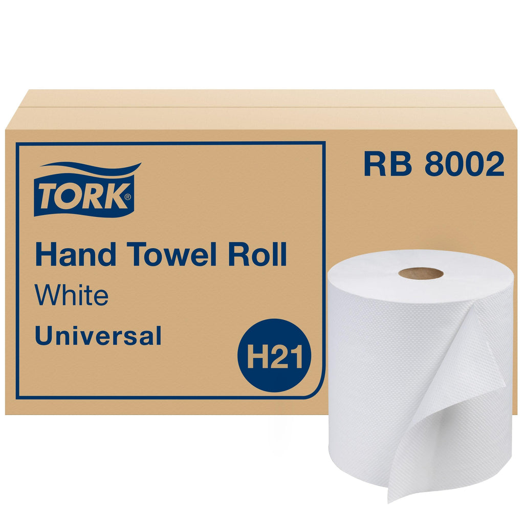 White Hand Towel Roll, 6 Rolls Q25863