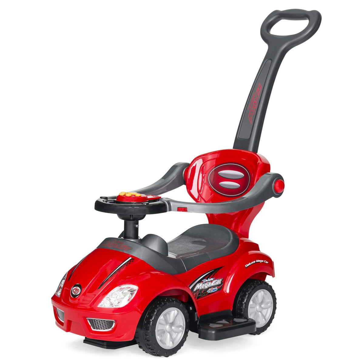 Kids 3-in-1 Push and Pedal Ride On Car I13648