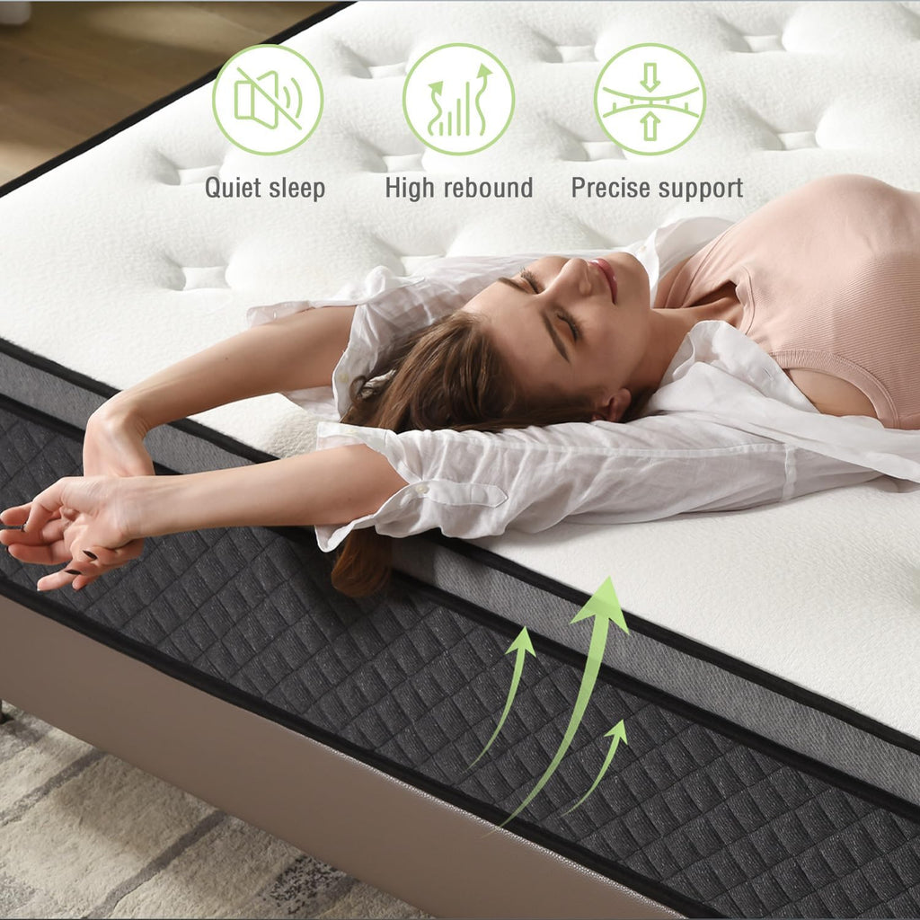Full Size 12 Inch Hybrid Gel Memory Foam Mattress L96838