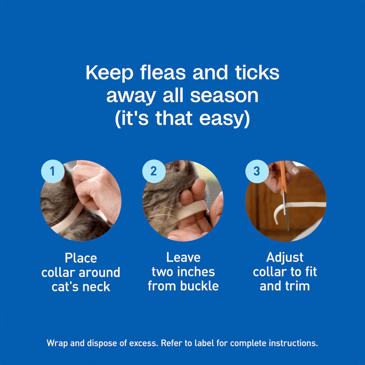 Adjustable Flea & Tick Collar for Cats O393