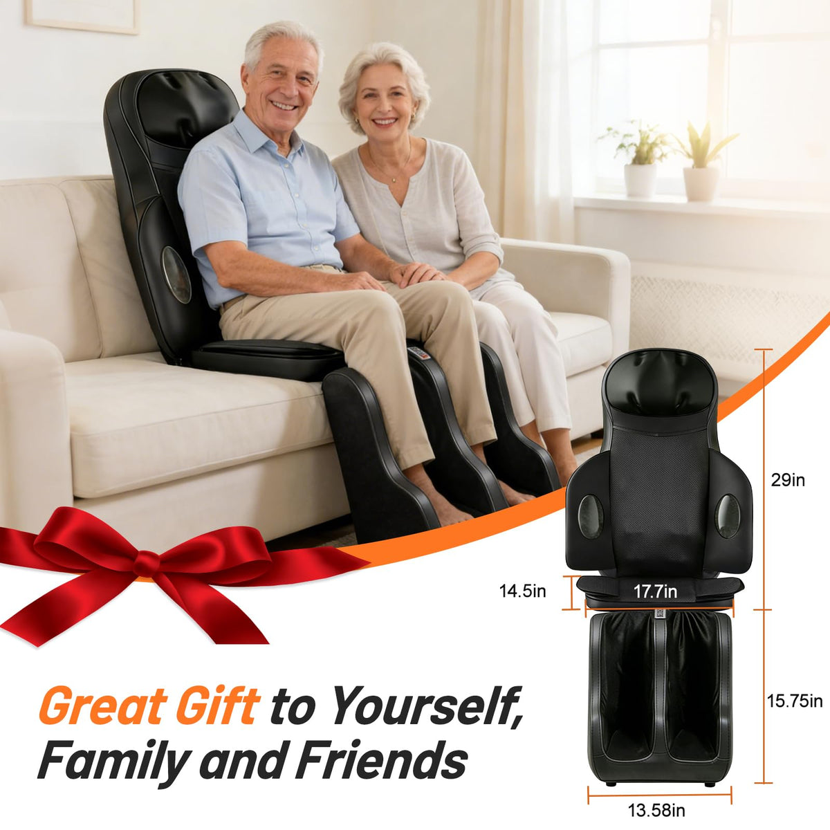 Full Body Massage Chair Pad with Neck Back Foot Shiatsu M297