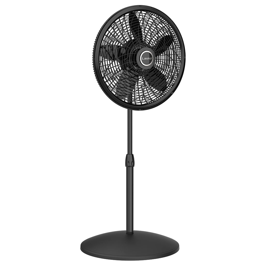 White 16 Inch and Black 18 Inch Oscillating Pedestal Stand Fans B371