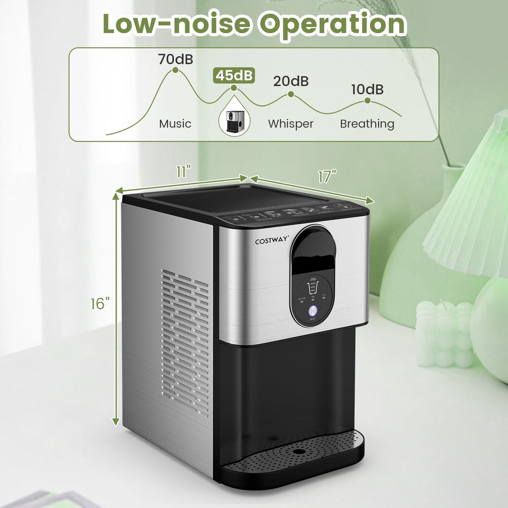 Self Dispensing Nugget Ice Maker Countertop 56Lbs/24H F28092