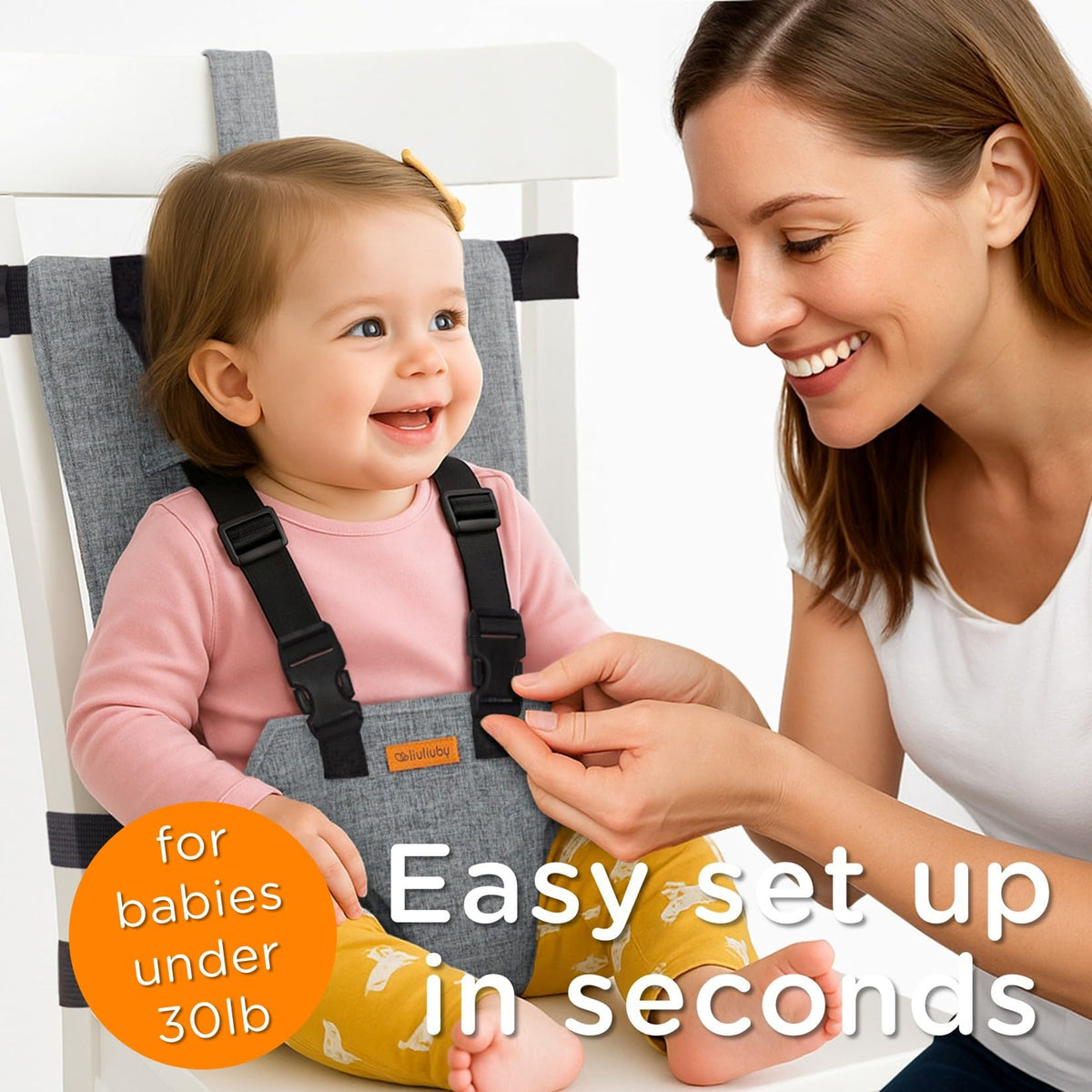 Compact Travel High Chair Portable Baby Harness Seat J23971