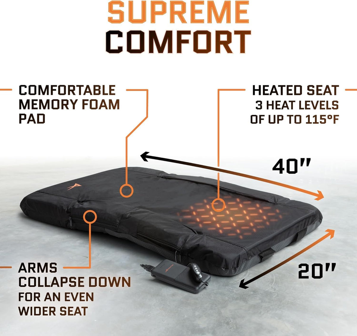 Heated Stadium Seats for Bleachers with Back Support H6158