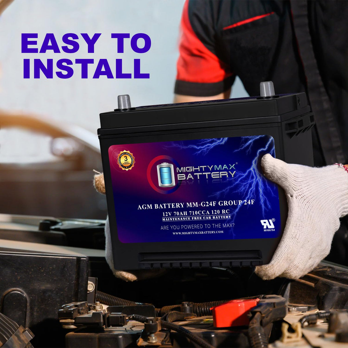 12V 70Ah AGM Replacement Battery F87671