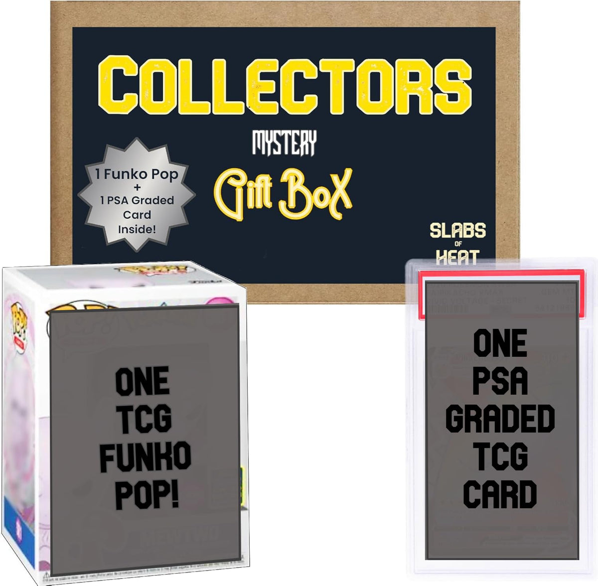 TCG Collector's Gift Box with PSA Graded TCG Card & Funko Pop V93385