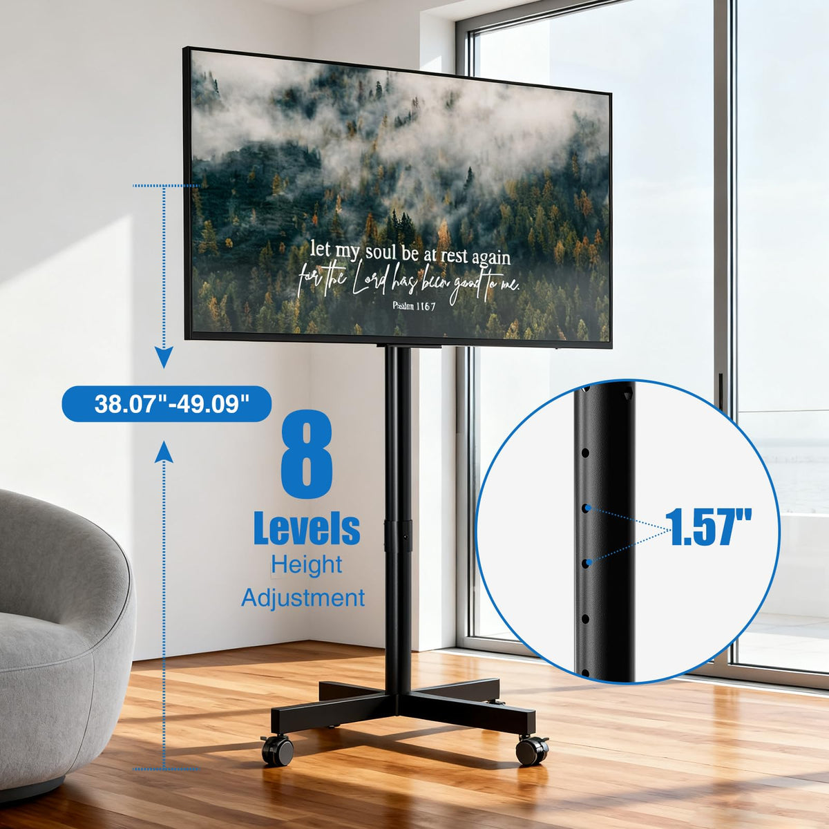 Mobile TV Cart for 13-55 inch TVs B564474