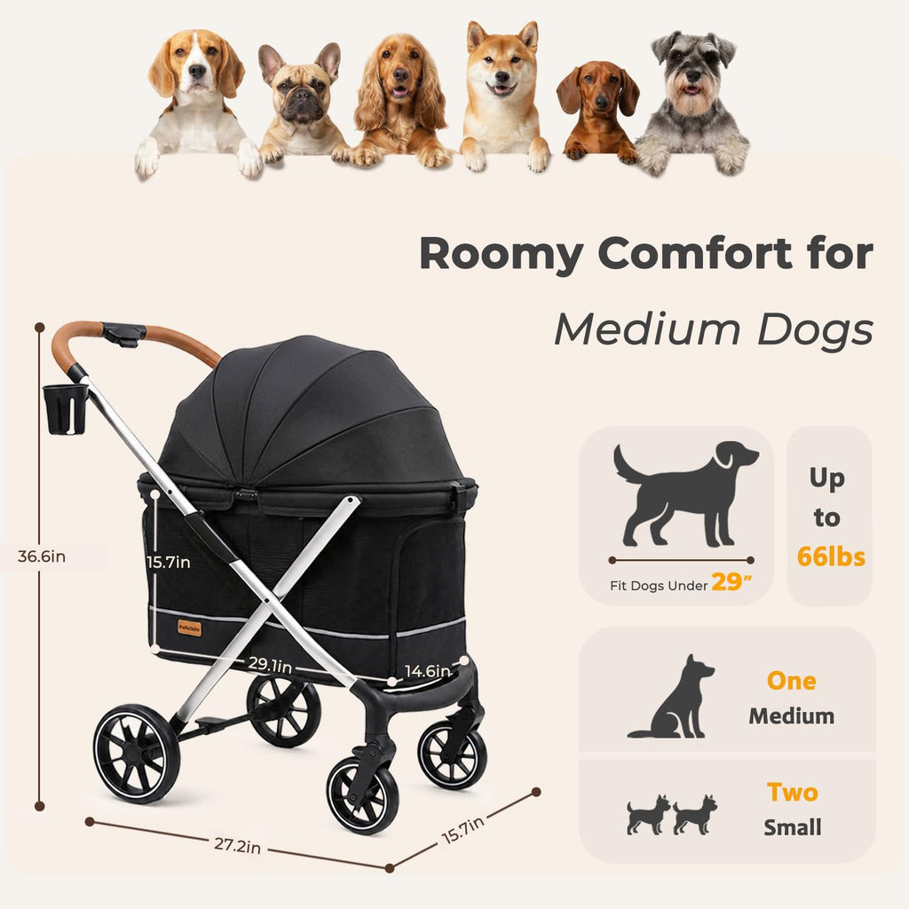 Lightweight Aluminum Dog Stroller J2149