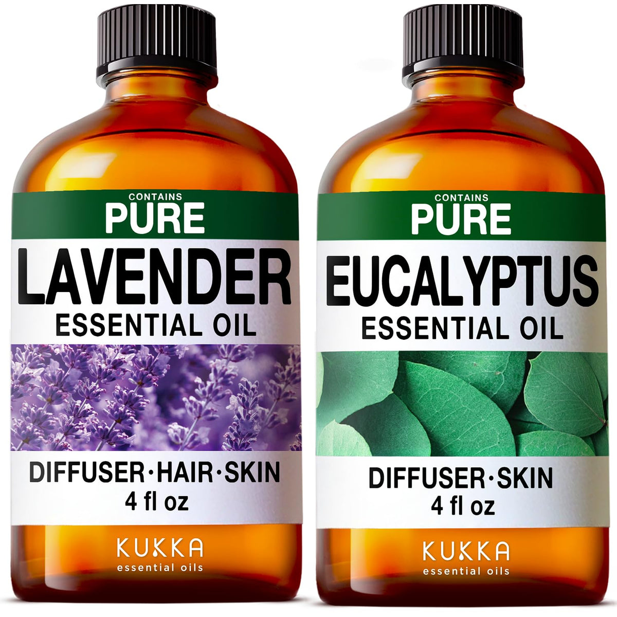 Lavender & Eucalyptus Essential Oil Set 2x4 fl oz X5931