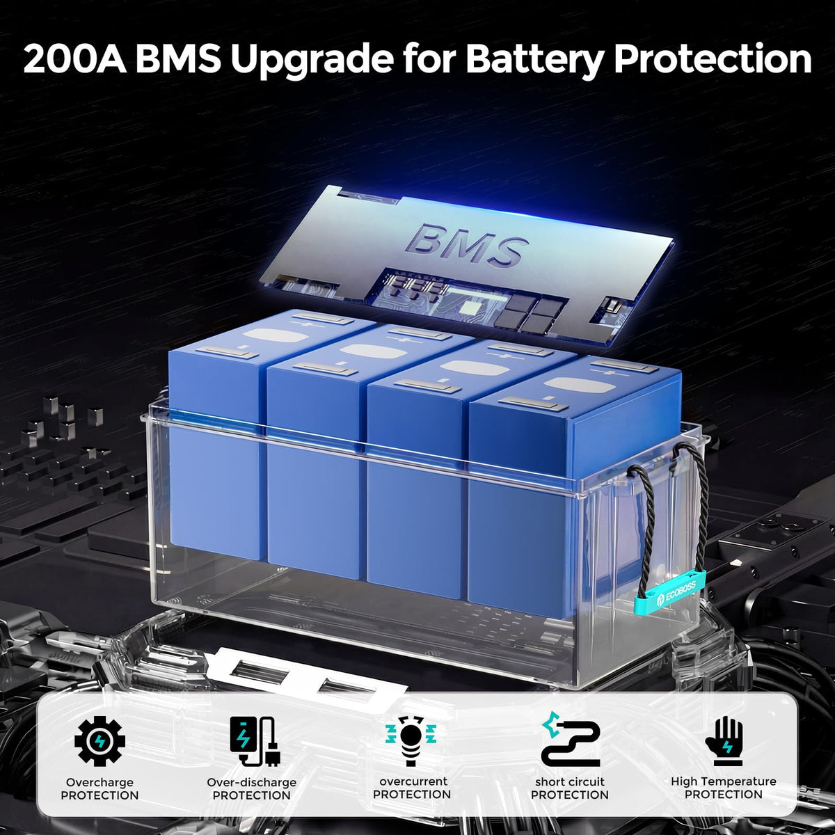12V 200Ah LiFePO4 Battery W1605
