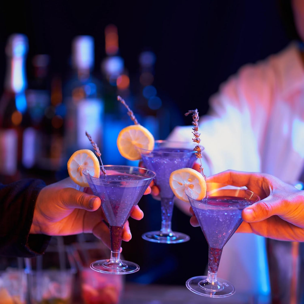 24 Oz Plastic Martini Cocktail Glasses H758