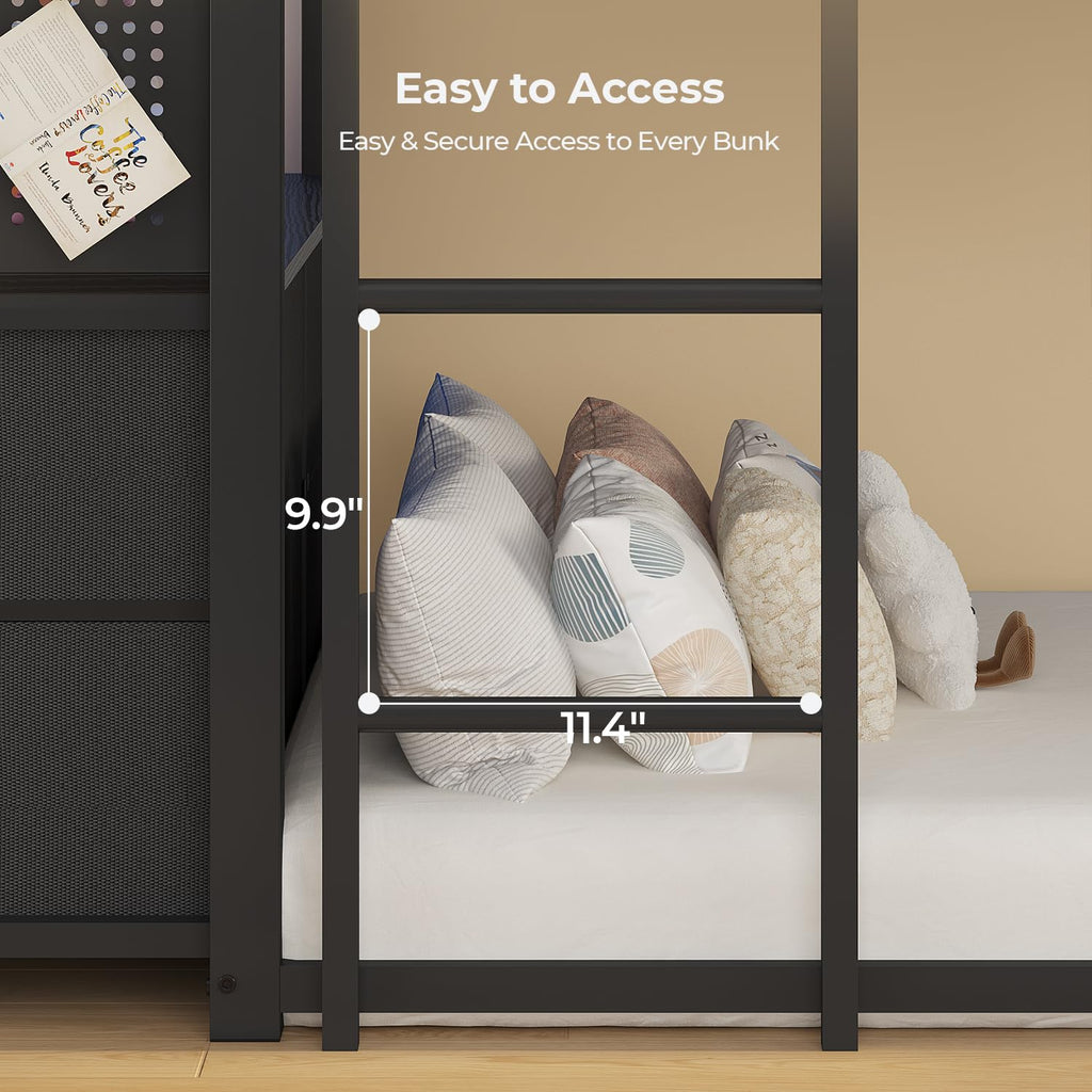 Triple Bunk Bed with 6 Storage Drawers O17388