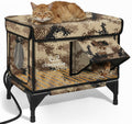 Heated Insulated Outdoor Cat Shelter with Escape Door D3658