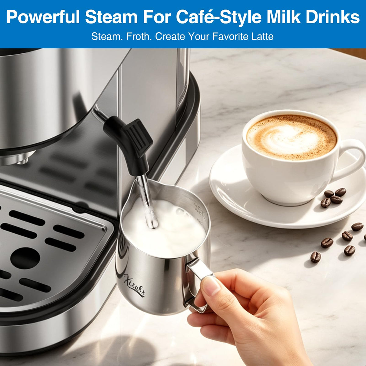 20 Bar Espresso Machine with Milk Frother V834304