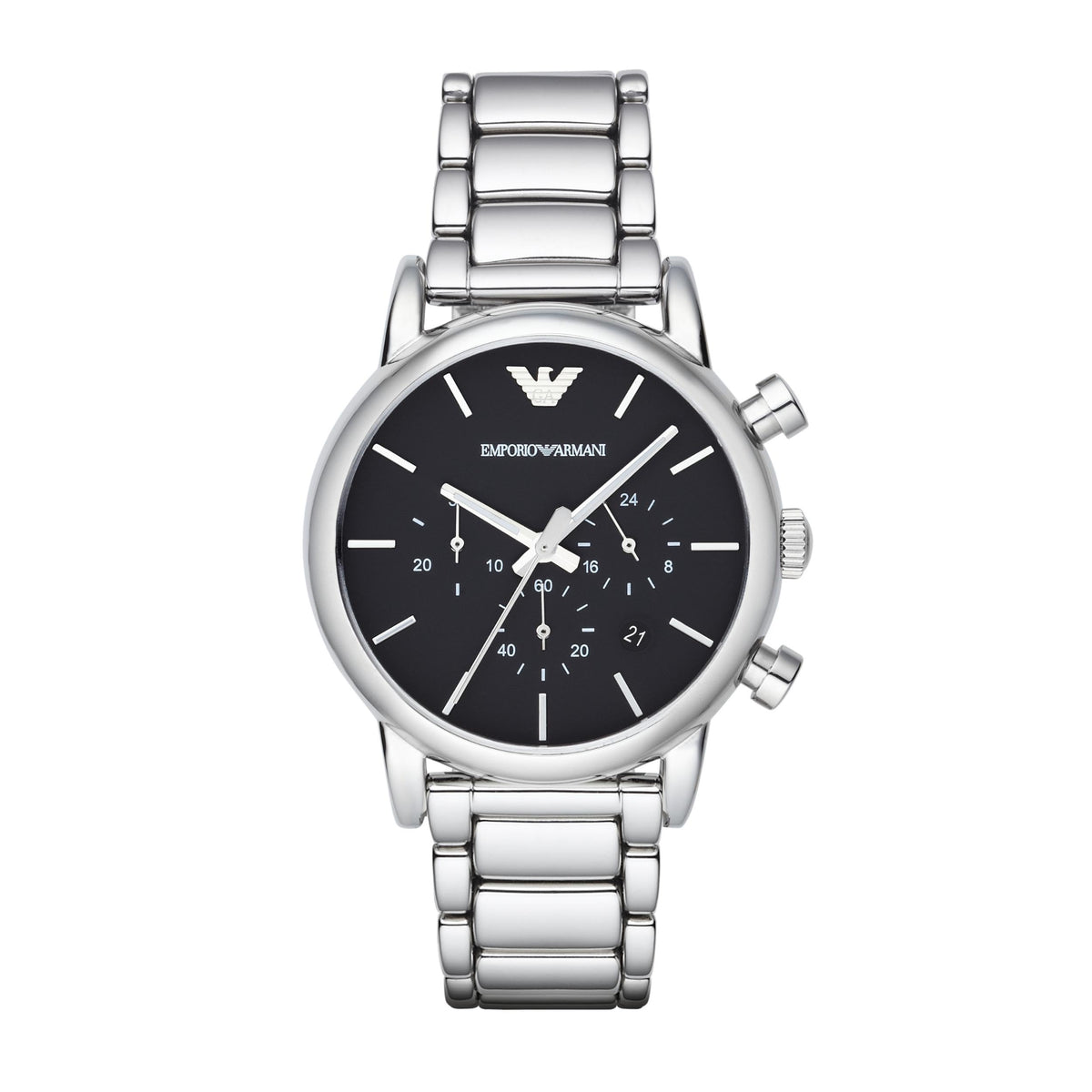 Men's Automatic Chronograph Watch with Stainless Steel or Leather Band M307