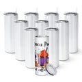 10 Pack 20 OZ Stainless Steel Insulated Tumblers with Straw L6679