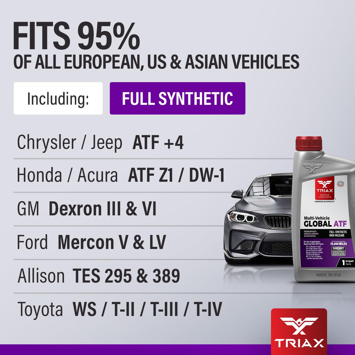 Full Synthetic Multi-Vehicle ATF 5 Quart R365027