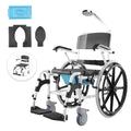 17.5in Adjustable Aluminum Shower Wheelchair with Brake X90646