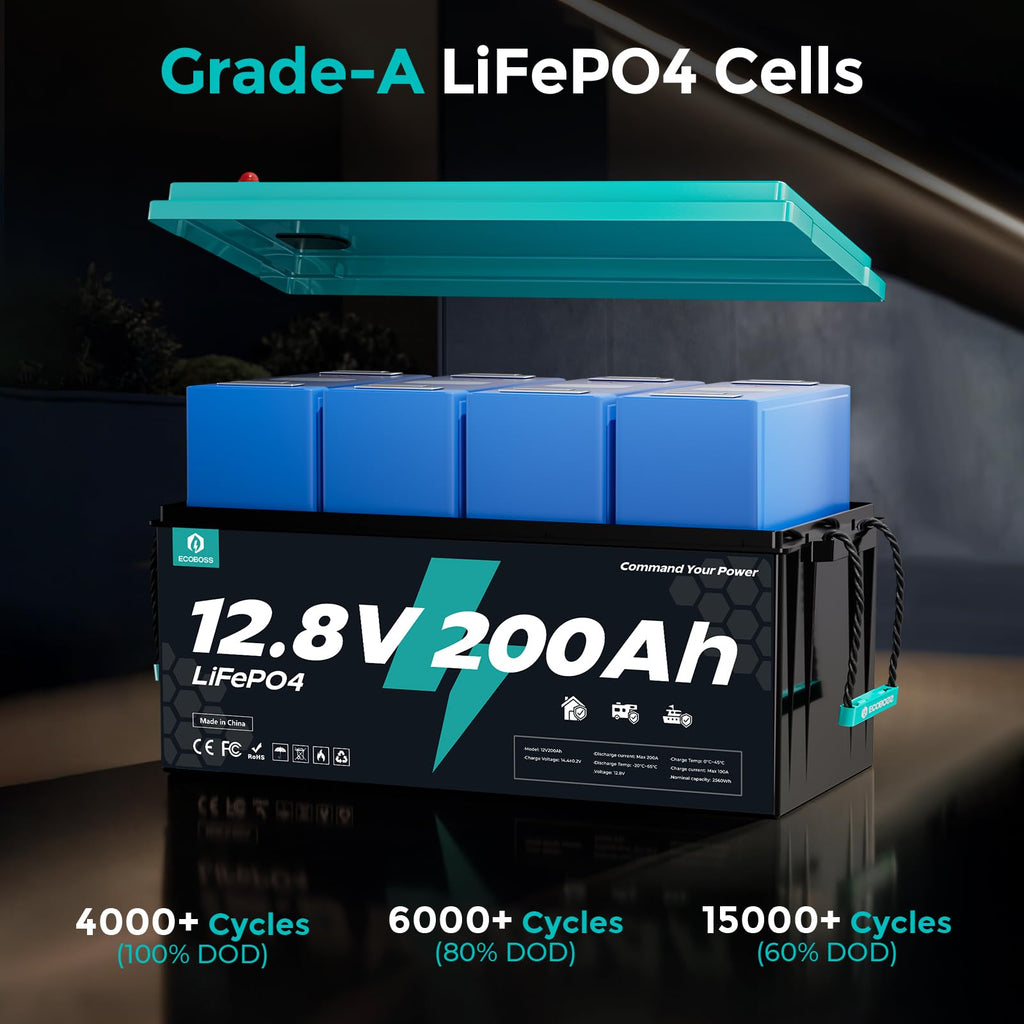 12V 200Ah LiFePO4 Battery W1605