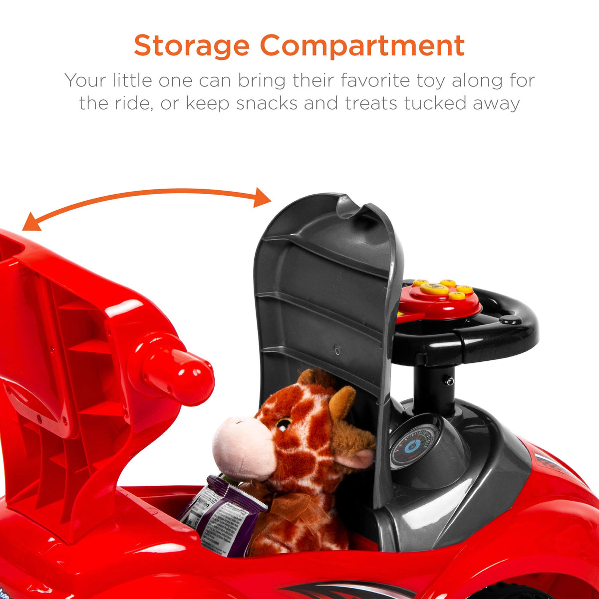 Kids 3-in-1 Push and Pedal Ride On Car I13648