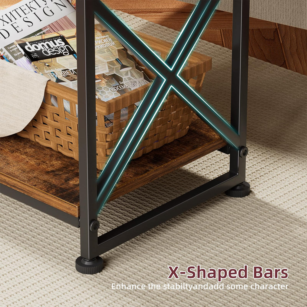3 Tiers Open Shelves Side Table Z599909