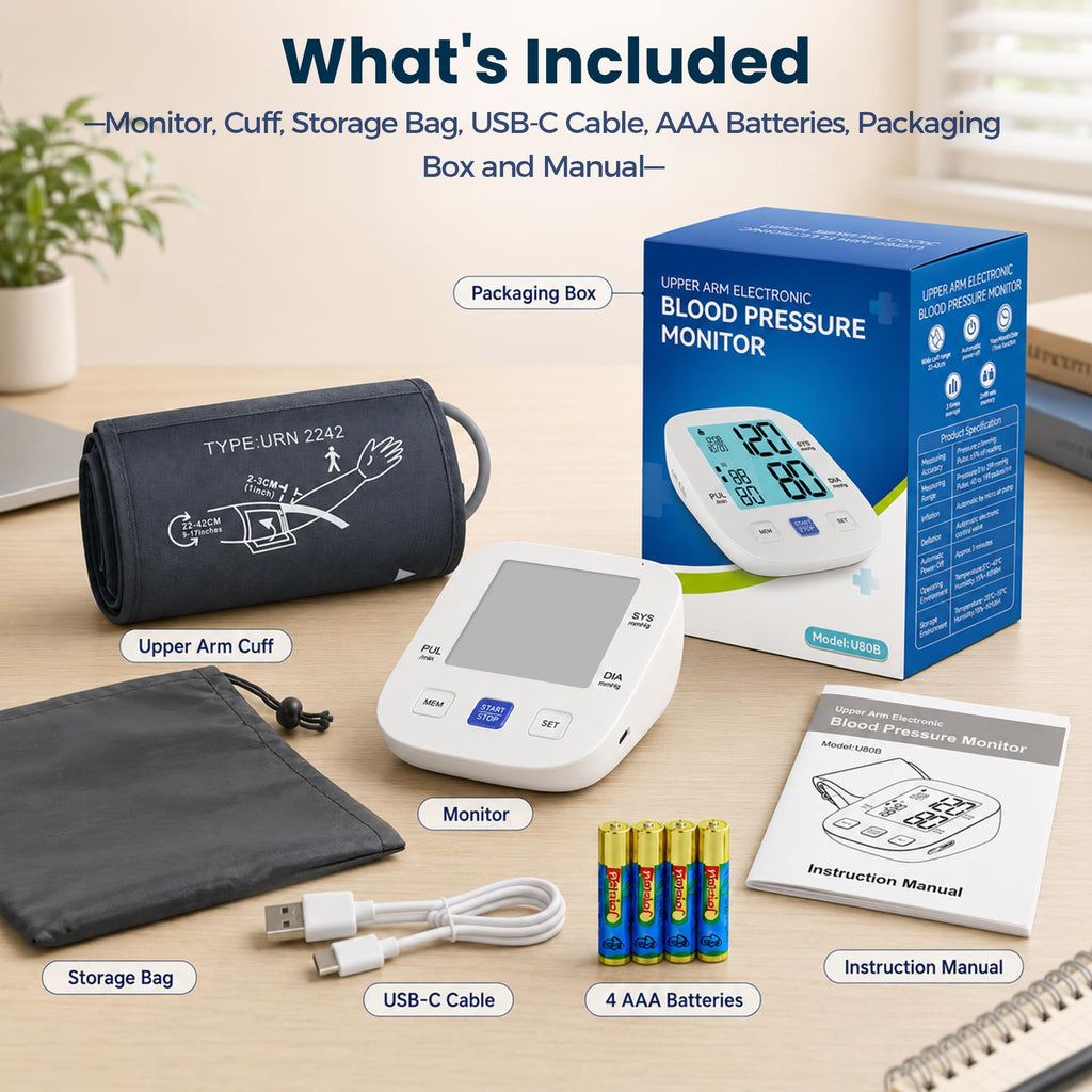 Upper Arm Blood Pressure Monitor with 8.7"-16.5" Cuff V67033