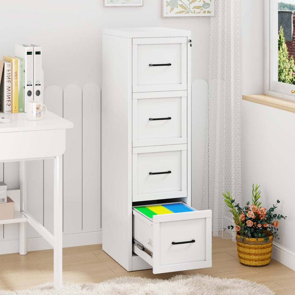 4 Drawer Metal File Cabinet with Lock K847188