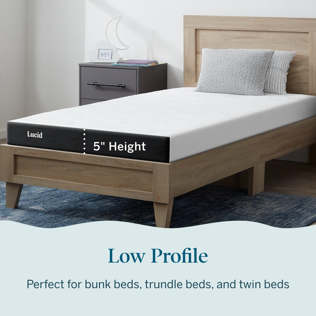 5" Firm Gel Memory Foam Mattress Twin Size B389