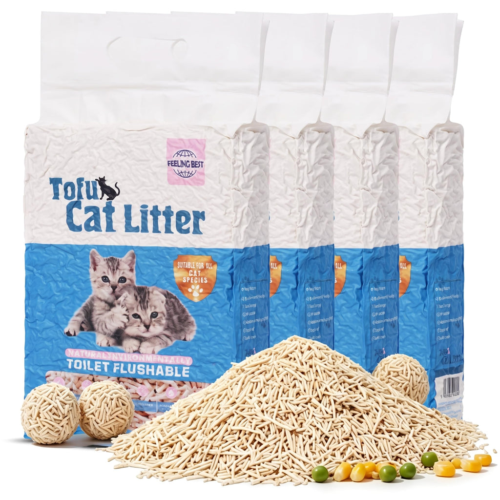 Tofu Cat Litter, Fast Clumping, 22.4 lb V545682