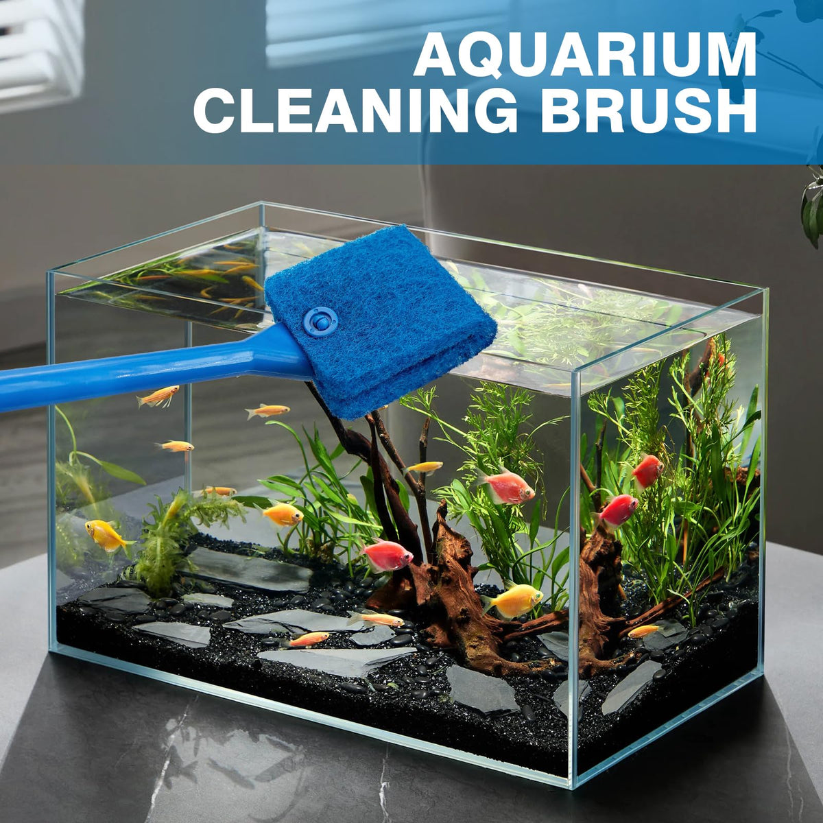 Double Sided Aquarium Cleaning Brush I239457
