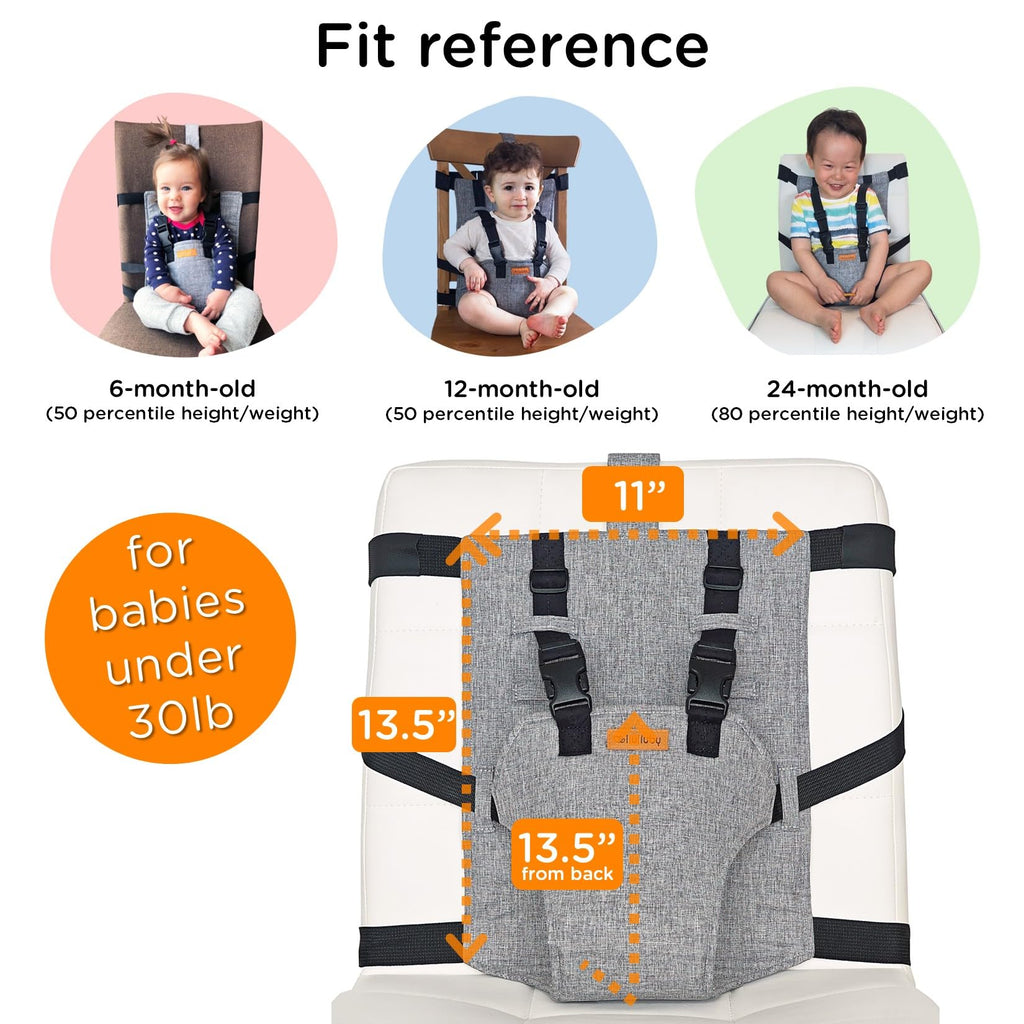 Compact Travel High Chair Portable Baby Harness Seat J23971